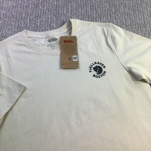 Fjallraven Kanken T-Shirt Boston Chalk White Organic Cotton‎ Unisex Size XS NWT